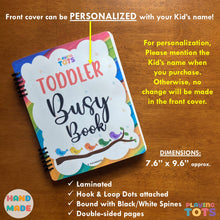 Load image into Gallery viewer, Toddler Busy Book, Learning Binder, Fun Quiet Book, Toddler Activity Book