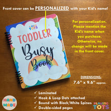 Load image into Gallery viewer, Toddler Busy Book, Learning Binder, Fun Quiet Book, Toddler Activity Book