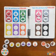 Load image into Gallery viewer, Toddler Busy Book, Learning Binder, Fun Quiet Book, Toddler Activity Book