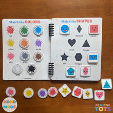 Load image into Gallery viewer, Toddler Busy Book, Learning Binder, Fun Quiet Book, Toddler Activity Book