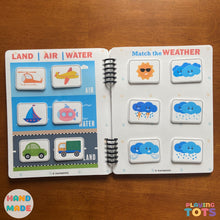 Load image into Gallery viewer, Toddler Busy Book, Learning Binder, Fun Quiet Book, Toddler Activity Book