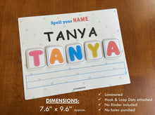 Load image into Gallery viewer, Name Spelling Practice Activity, Name Building, Toddler Worksheet, Name Matching Activity
