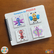 Load image into Gallery viewer, Toddler's First Busy Book, Learning Binder, Fun Quiet Book, Toddler Activity Book