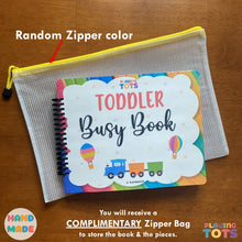 Load image into Gallery viewer, Toddler Busy Book, Learning Binder, Fun Quiet Book, Toddler Activity Book