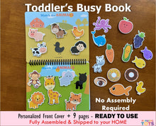 Load image into Gallery viewer, Laminated Toddler Busy Book
