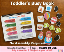 Load image into Gallery viewer, Laminated Toddler Learning Binder