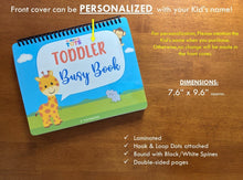 Load image into Gallery viewer, Laminated Toddler Busy Book
