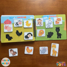 Load image into Gallery viewer, Toddler's First Busy Book, Learning Binder, Fun Quiet Book, Toddler Activity Book