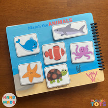 Load image into Gallery viewer, Toddler's First Busy Book, Learning Binder, Fun Quiet Book, Toddler Activity Book