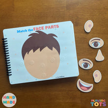 Load image into Gallery viewer, Toddler's First Busy Book, Learning Binder, Fun Quiet Book, Toddler Activity Book