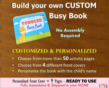 Load image into Gallery viewer, Custom personalized busy book