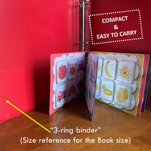 Load image into Gallery viewer, Toddler Mini Busy Book VOL4, Learning Binder, Quiet Book, Colors Sorting