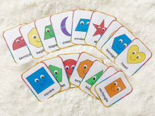 Load image into Gallery viewer, 2D Shapes Flashcards