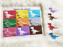 Load image into Gallery viewer, Dinosaur Toddler Busy Book, Learning Binder, Quiet Book