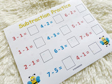Load image into Gallery viewer, Addition and Subtraction Worksheets, Preschool and PreK Worksheets