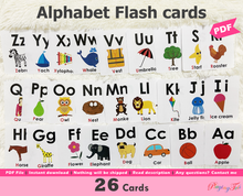Load image into Gallery viewer, Alphabet Picture Flashcards