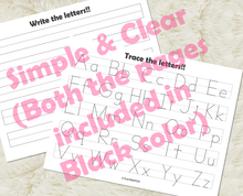 Load image into Gallery viewer, Alphabet Tracing Worksheets