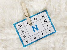 Load image into Gallery viewer, Alphabet Match and Clip Cards