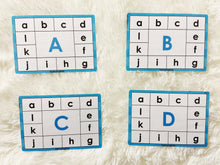 Load image into Gallery viewer, Alphabet Match and Clip Cards