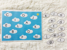 Load image into Gallery viewer, Alphabet Matching Activity, Uppercase to Lowercase Match, Toddler Busy Book, Learning Binder, Quiet Book