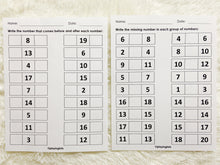 Load image into Gallery viewer, Alphabet and Numbers Worksheets