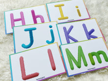 Load image into Gallery viewer, Alphabet PlayDoh Cards, Uppercase and Lowercase Letters Practice, Play Dough Activity