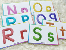 Load image into Gallery viewer, Alphabet PlayDoh Cards, Uppercase and Lowercase Letters Practice, Play Dough Activity