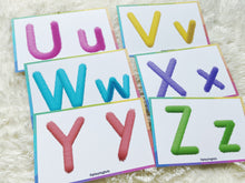 Load image into Gallery viewer, Alphabet PlayDoh Cards, Uppercase and Lowercase Letters Practice, Play Dough Activity