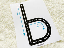 Load image into Gallery viewer, Alphabet Tracing Practice Road Mats