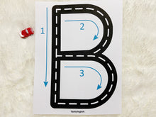Load image into Gallery viewer, Alphabet Tracing Practice Road Mats