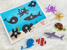 Load image into Gallery viewer, Animals Shadow/ silhouette Matching Activity, Toddler Busy Book, Learning Binder, Quiet Book