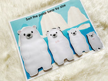 Load image into Gallery viewer, Arctic Animals Toddler Busy Book, Learning Binder, Quiet Book, Winter Busy Book