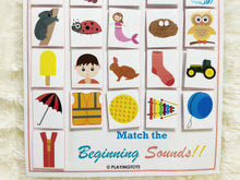 Load image into Gallery viewer, Beginning Sounds Matching Activity