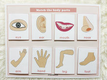 Load image into Gallery viewer, Body Parts Matching Activity