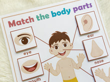 Load image into Gallery viewer, Body Parts Matching Activity
