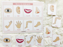 Load image into Gallery viewer, Body Parts Matching Activity