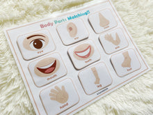 Load image into Gallery viewer, Body Parts Matching Activity