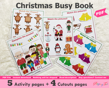 Load image into Gallery viewer, Christmas Busy Book