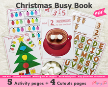 Load image into Gallery viewer, Christmas Busy Book