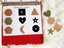 Load image into Gallery viewer, Christmas Toddler Busy Book, Winter Learning Binder, Holiday Quiet Time Activities, Christmas themed Printables