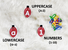 Load image into Gallery viewer, Alphabet Linking, Numbers Linking, Christmas Toddler Activities, Winter Learning Activity