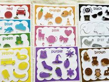 Load image into Gallery viewer, Colors Busy Book, Toddler Busy Book, Learning Binder, Quiet Book
