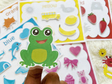 Load image into Gallery viewer, Colors Busy Book, Toddler Busy Book, Learning Binder, Quiet Book