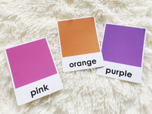 Load image into Gallery viewer, Colors Flashcards, Montessori 3-part cards