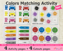 Load image into Gallery viewer, Colors Matching Activity