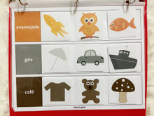 Load image into Gallery viewer, Colors Sorting and Shapes Puzzle Activity in Spanish