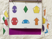 Load image into Gallery viewer, Colors Sorting and Shapes Puzzle Activity