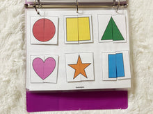 Load image into Gallery viewer, Colors Sorting and Shapes Puzzle Activity in Spanish