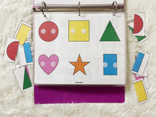 Load image into Gallery viewer, Colors Sorting and Shapes Puzzle Activity