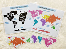 Load image into Gallery viewer, Continents Matching Activity